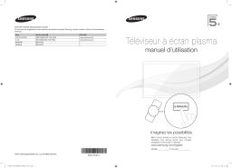 Samsung PS51D550C1R PS51D550C1R HD 3D Plasma TV Guide de démarrage rapide