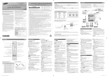 UN48H4005AF | Samsung UN40H4005AF Manuel utilisateur | Fixfr