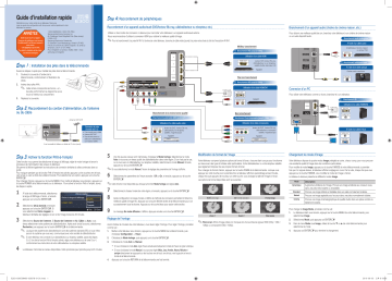 Manuel utilisateur | Samsung UN60C6300SF DEL de 60 po, serie 6300 (2010) Guide de démarrage rapide | Fixfr