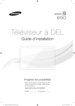 Samsung HG55NB890XF 55" 890 Series LED Hospitality TV Guide d'installation