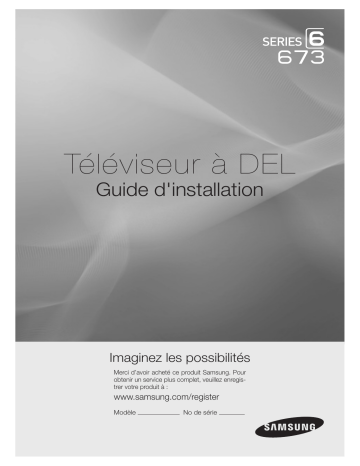 HG28NB673BF | Samsung HG32NB673BF Écran DEL d'établissement de soins de santé de 32 po Guide d'installation | Fixfr