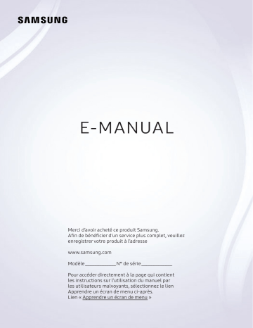 UA65NU7100S | QA65Q8CNAS | QA55Q8CNAK | UA65NU7300K | QA55Q7FAMS | UA49NU7100K | QA65Q6FNAS | UA49NU7100R | UA65NU8500K | UA55NU7300S | UA55NU7100R | UA65NU7100R | UA55NU8000K | UA43NU7100K | UA49NU7100S | Samsung QA55Q6FNAK 2018 Q6F 4K Smart QLED TV Manuel utilisateur | Fixfr