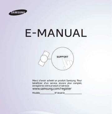 UA55ES8000R | UA75ES9000R | UA46ES8000R | UA55ES7500R | UA46ES7500R | PS64E8000GR | PS51E8000GR | UA60ES8000R | UA65ES8000R | Samsung UA40ES7500R [2012] UA40ES7500R Smart 40-inch Full HD LED TV Mode d'emploi | Fixfr