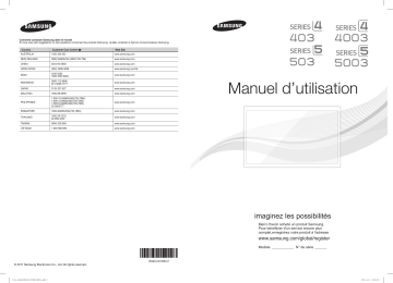 LA32D403E2 | Manuel utilisateur | Samsung LA40D503F7R [2011] LA40D503F7R 40-Inch Full HD LCD TV Guide de démarrage rapide | Fixfr
