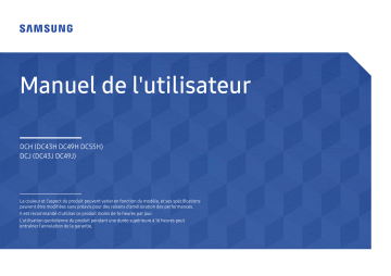 DC43J | DC49H | Samsung DC49J Mode d'emploi | Fixfr