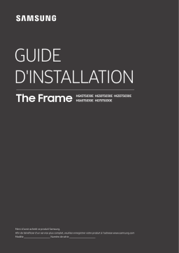 Samsung HG50TS030EB Guide d'installation
