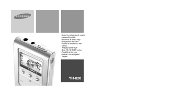 Samsung YH-820MC Manuel utilisateur | Fixfr