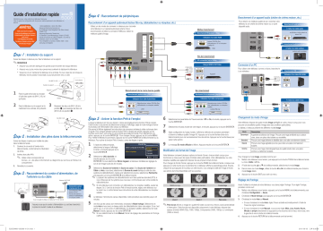 UN32C5000QF | UN37C5000QF | UN46C5000QF | Manuel utilisateur | Samsung UN40C5000QF DEL de 40 po, serie 5000 (2010) Guide de démarrage rapide | Fixfr