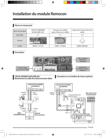 Samsung MIM-A00 Guide d'installation | Fixfr