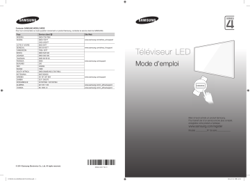 Manuel utilisateur | Samsung UA32H4303AK Guide de démarrage rapide | Fixfr