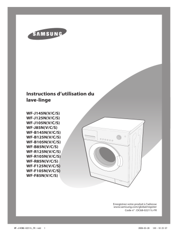 Samsung WF-J105N Manuel utilisateur | Fixfr