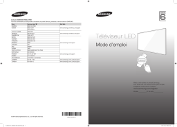 Samsung UA40H6200AK 40" Full HD Flat Smart TV H6200 Series 6 Guide de démarrage rapide