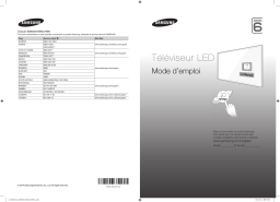 Samsung UA60H6400AK 60” H6200 Smart Full HD TV Guide de démarrage rapide