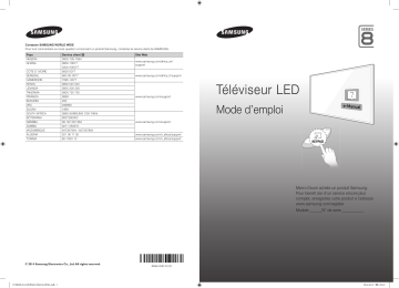 UA55H8000AT | Manuel utilisateur | Samsung UA65H8000AT 65