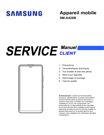 Mode d'emploi | Samsung SM-A426B/DS Manuel utilisateur | Fixfr