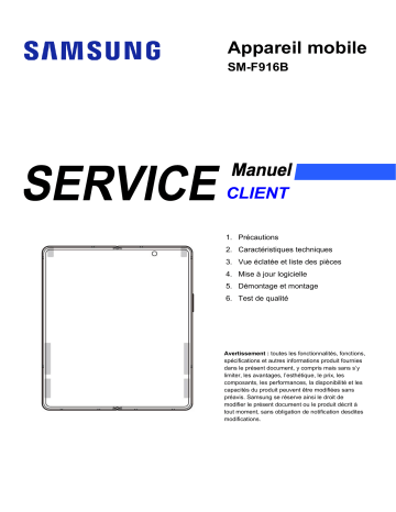 Mode d'emploi | Samsung SM-F916B Galaxy Z Fold2 5G Manuel utilisateur | Fixfr