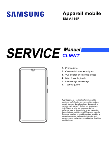 Mode d'emploi | Samsung SM-A415F/DSN Galaxy A41 Manuel utilisateur | Fixfr