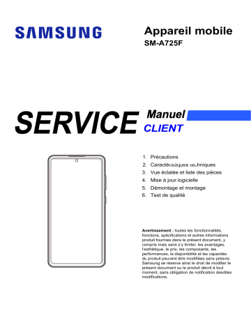 Mode d'emploi | Samsung SM-A725F/DS Manuel utilisateur | Fixfr