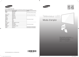 Samsung UA55H6203AK 55" Full HD Flat Smart TV H6203 Series 6 Guide de démarrage rapide