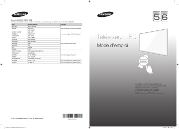 UA46H6203AK | UA40H5303AK | UA46H5303AK | Manuel utilisateur | Samsung UA55H6203AK 55