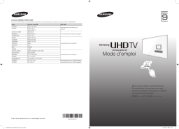 Samsung UA78HU9000T 78" UHD 4K Curved Smart TV HU9000 Series 9 Guide de démarrage rapide