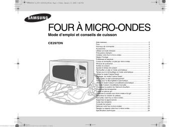 Samsung CE297DN-5 Manuel utilisateur | Fixfr