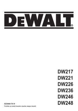 DeWalt DW236I Drill Manuel utilisateur