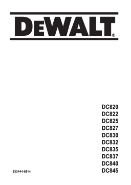DeWalt DC827 Impact driver Manuel utilisateur