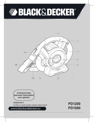 PD1200 | Black & Decker PD1080 Dustbuster type h1 Manuel utilisateur | Fixfr