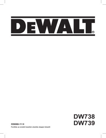 DW738 | DeWalt DW739 Bandsaw Manuel utilisateur | Fixfr