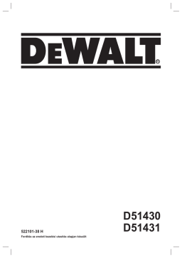 DeWalt D51430 Nailer Manuel utilisateur