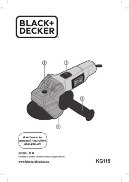 Black & Decker KG115 Small angle grinder Manuel utilisateur