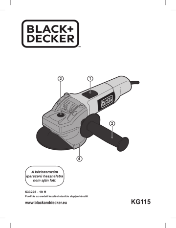 Black & Decker KG115 Small angle grinder Manuel utilisateur | Fixfr