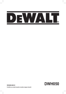 DeWalt DWH050 EXTRACTOR KIT Manuel utilisateur