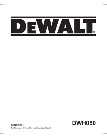 DeWalt DWH050 EXTRACTOR KIT Manuel utilisateur | Fixfr