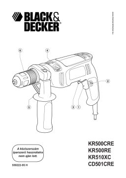 Black & Decker CD501CRE Hammer drill - 5 Manuel utilisateur