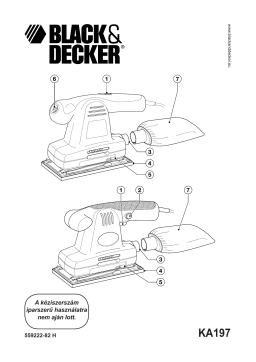 Black & Decker KA197E Sander Manuel utilisateur