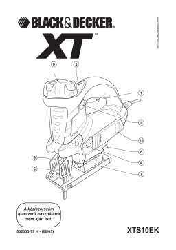 Black & Decker XTS10EK Jigsaw Manuel utilisateur