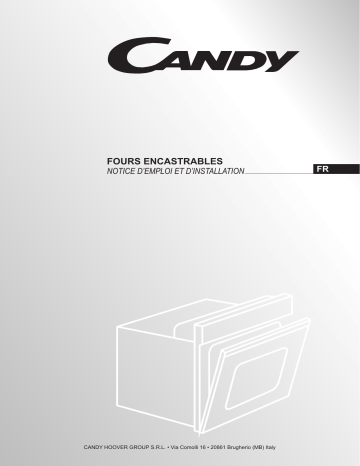 Candy FBP645X/E Oven Manuel utilisateur | Fixfr