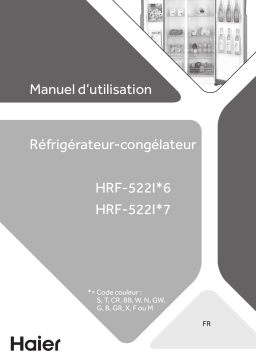 Haier HRF-522IG6 Refrigerator Manuel utilisateur