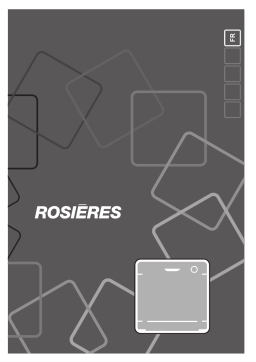 ROSIERES RDIN 4S622PS-47E Dishwasher Manuel utilisateur