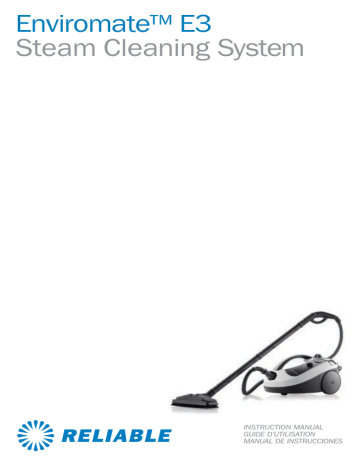 Enviromate E3 | Reliable E3 EnviroMate Steam Cleaner Manuel utilisateur | Fixfr