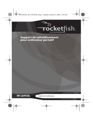 RocketFish RF-LAPCOL USB Laptop Cooling Stand Manuel utilisateur | Fixfr