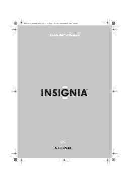 Insignia NS-CNV43 Internet-Connected GPS Manuel utilisateur