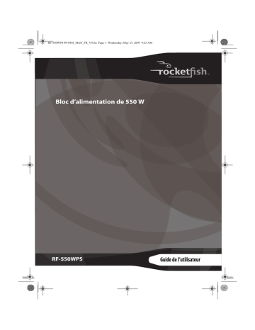 RocketFish RF-550WPS 550-Watt ATX CPU Power Supply Manuel utilisateur | Fixfr