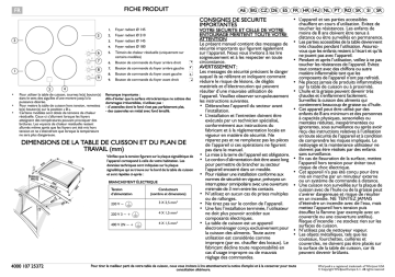 Mode d'emploi | Whirlpool AKM 9010/NE Manuel utilisateur | Fixfr