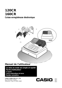 Casio 120CR, 160CR Cash Register Mode d'emploi