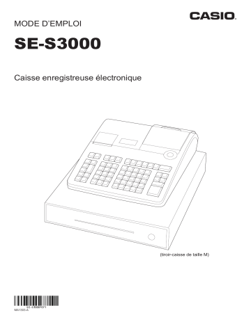 Casio SE-S3000 Cash Register Mode d'emploi | Fixfr