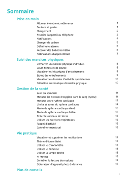 Huawei Watch Fit Manuel utilisateur