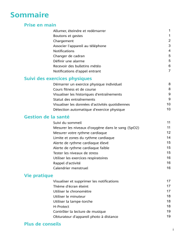 Huawei Watch Fit Manuel utilisateur | Fixfr